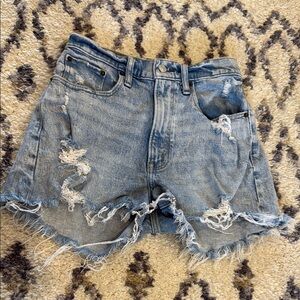 Abercrombie & Fitch - jean shorts size 26, the mom short high rise curve love